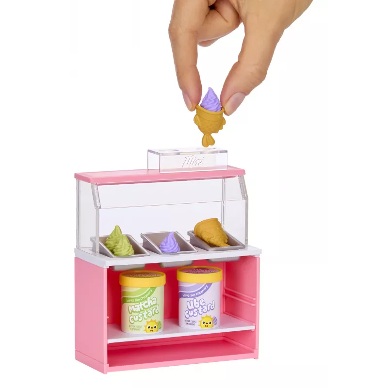 Miniverse Spaces pack de mobiliário em PDQ, café, 8 anos, multicolor, plástico