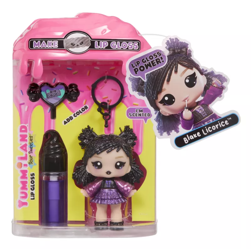 MGA Entertainment boneca com brilho labial Yummiland Sour Sweeties - Blake Licorice