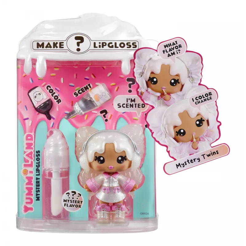 MGA Entertainment boneca com brilho labial Yummiland Série 2 - Mystery Chase 1 (Sprinkles/Ava Ice Cream)