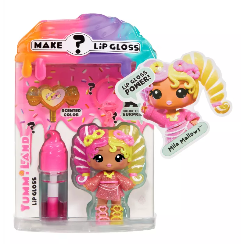 MGA Entertainment boneca mistério com brilho labial Yummiland - Mila Mallows