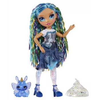 Rainbow High Rainbow Shimmers boneca de moda com slime - Skyler (azul)