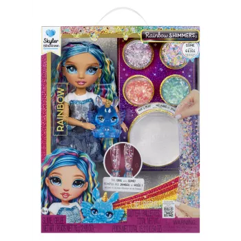 Rainbow High Rainbow Shimmers boneca de moda com slime - Skyler (azul)
