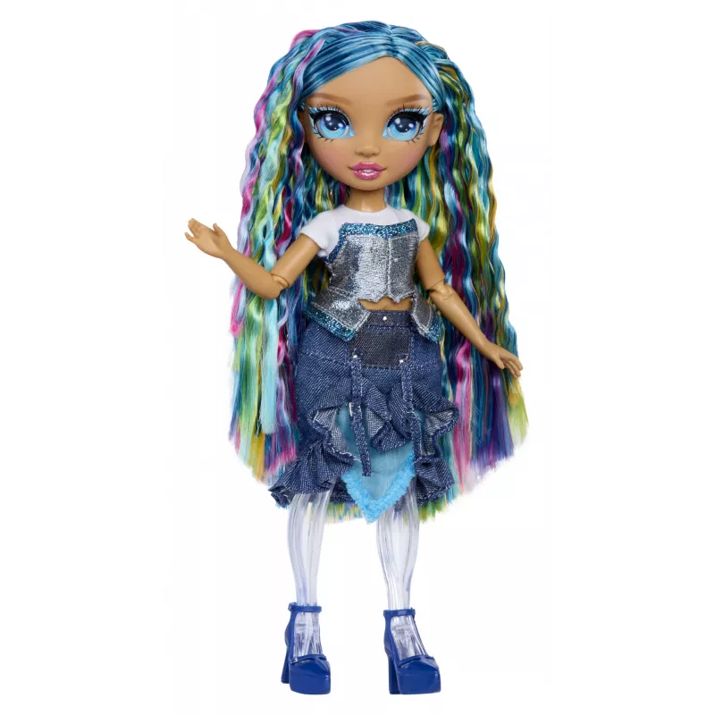 Rainbow High Rainbow Shimmers boneca de moda com slime - Skyler (azul)