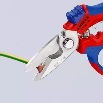Knipex 95 05 20 SB alicate aço inoxidável punho de plástico azul vermelho