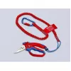 Knipex 95 05 20 SB alicate aço inoxidável punho de plástico azul vermelho