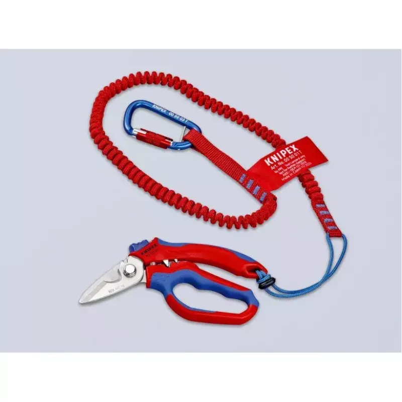 Knipex 95 05 20 SB alicate aço inoxidável punho de plástico azul vermelho