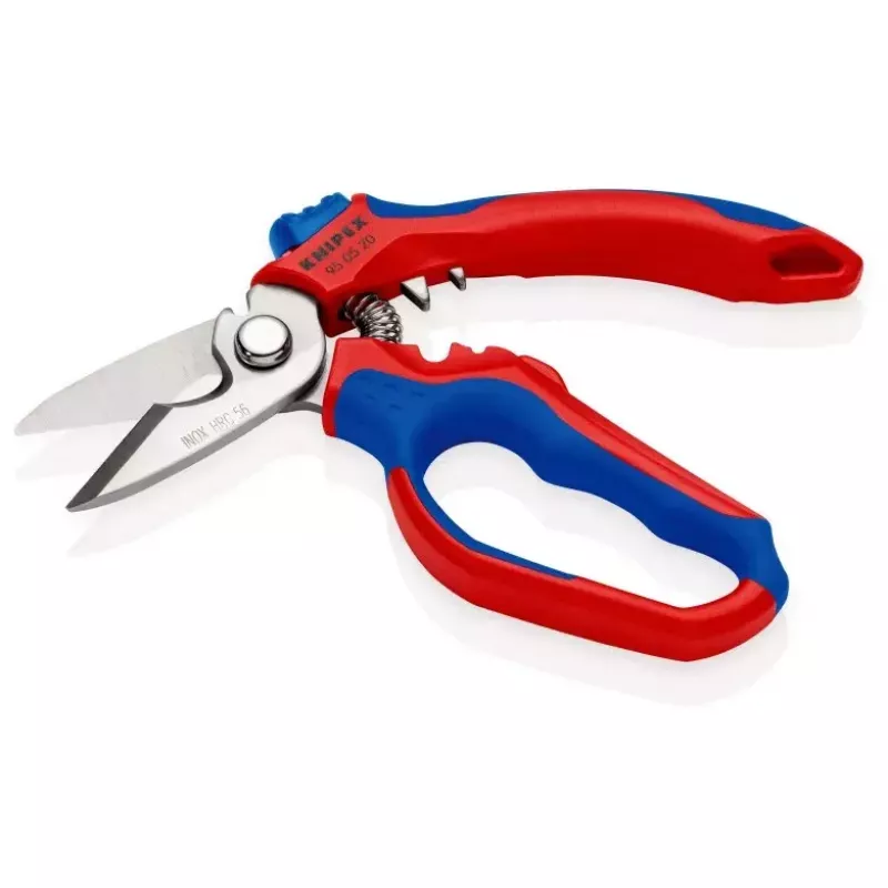 Knipex 95 05 20 SB alicate aço inoxidável punho de plástico azul vermelho