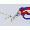 Knipex 95 05 20 SB alicate aço inoxidável punho de plástico azul vermelho