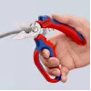 Knipex 95 05 20 SB alicate aço inoxidável punho de plástico azul vermelho