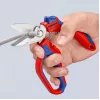 Knipex 95 05 20 SB alicate aço inoxidável punho de plástico azul vermelho