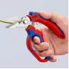 Knipex 95 05 20 SB alicate aço inoxidável punho de plástico azul vermelho