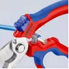 Knipex 95 05 20 SB alicate aço inoxidável punho de plástico azul vermelho
