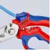 Knipex 95 05 20 SB alicate aço inoxidável punho de plástico azul vermelho