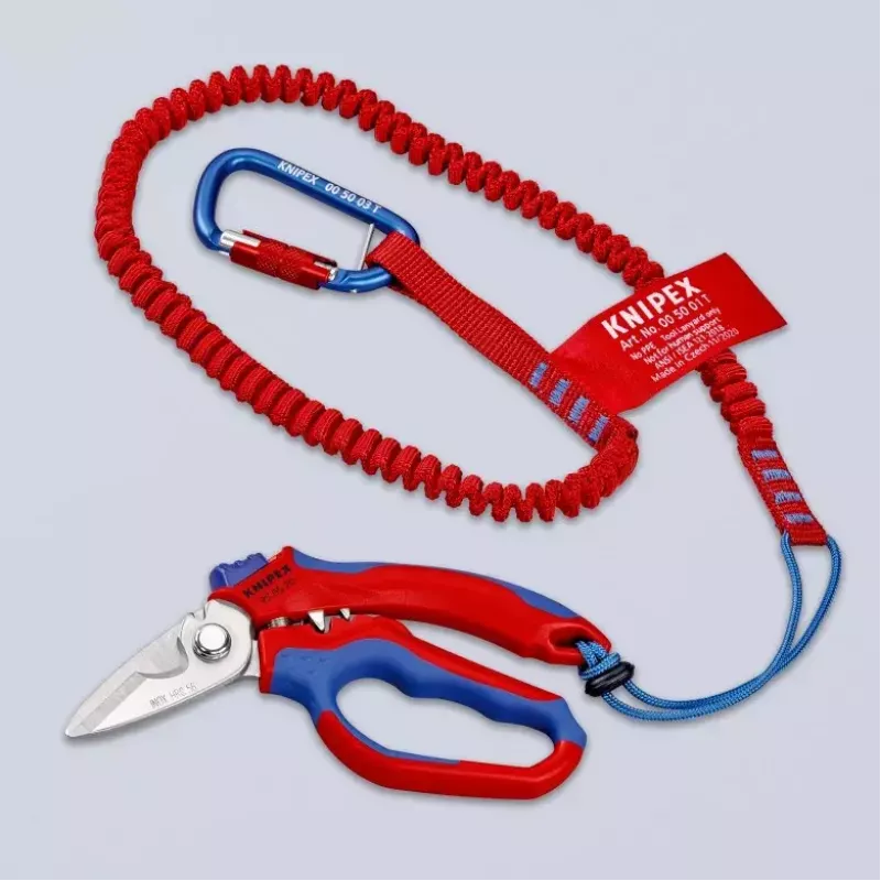 Knipex 95 05 20 SB alicate aço inoxidável punho de plástico azul vermelho