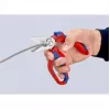 Knipex 95 05 20 SB alicate aço inoxidável punho de plástico azul vermelho