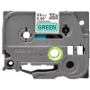 Fita de etiquetagem laminada Brother TZe-751 24 mm – preto sobre verde, 8 m, cassete cinzenta