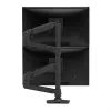 ERGOTRON LX braço de empilhamento duplo, haste alta (preto mate)