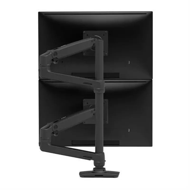 ERGOTRON LX braço de empilhamento duplo, haste alta (preto mate)