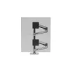 Ergotron Série LX braço de empilhamento duplo, coluna alta 101,6 cm, alumínio, grampo, 20 kg