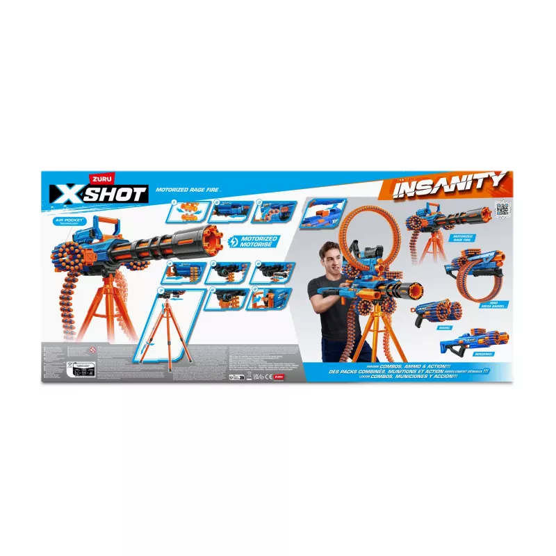XSHOT Insanity Motorized Rage Fire (72 dardos) ZURU