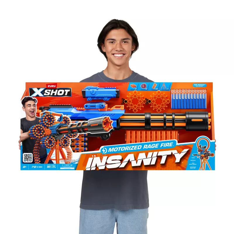 XSHOT Insanity Motorized Rage Fire (72 dardos) ZURU