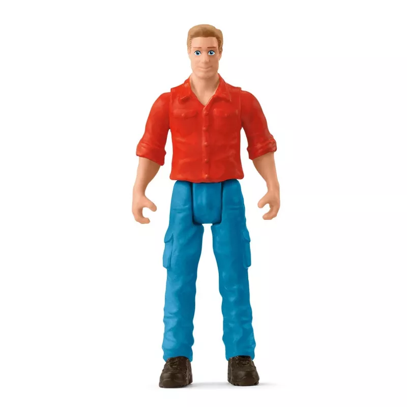 Trator com atrelado Schleich FARM WORLD 42608 preto verde vermelho amarelo