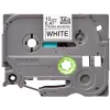 Fita de etiquetar Brother TZe-S231 12mm preto sobre branco