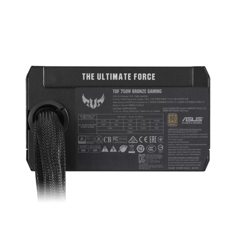 Fonte de alimentação ASUS TUF-GAMING-750B 750 W 20+4 Pin ATX ATX preto