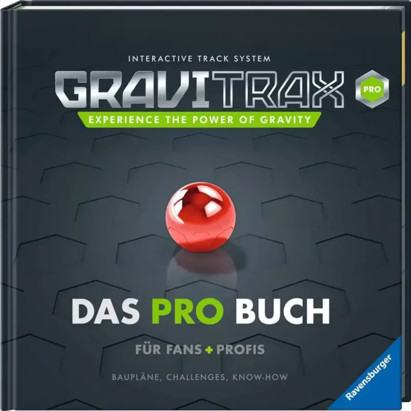 Livro de capa dura Ravensburger GraviTrax Pro — guia para fãs e profissionais (48973)