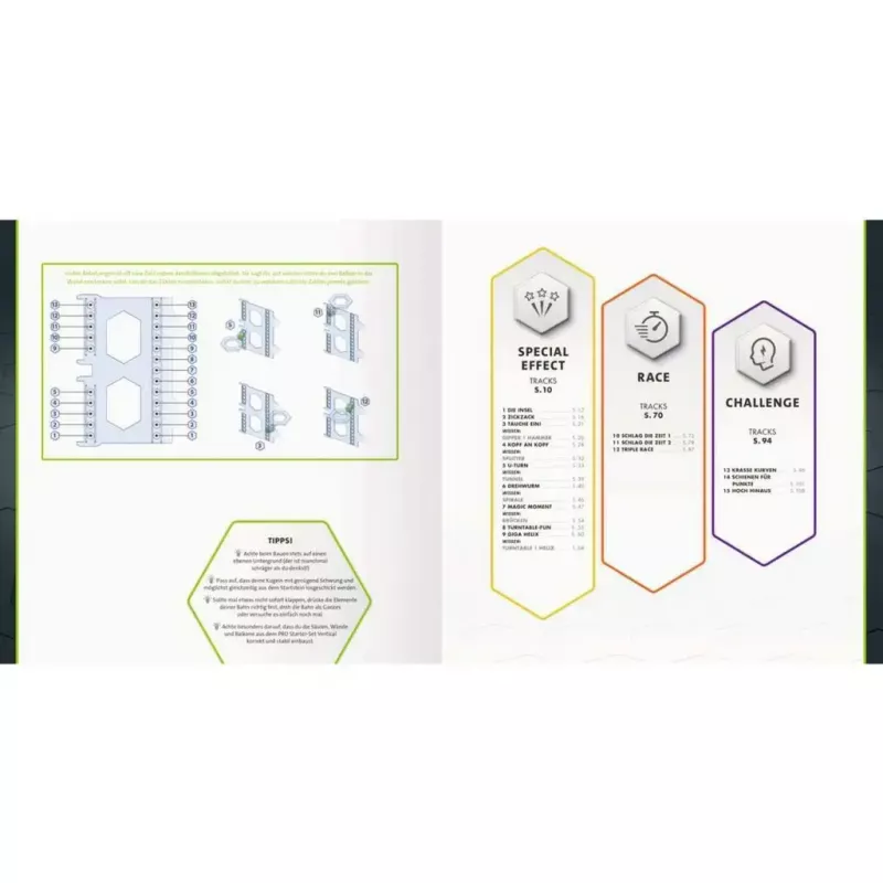 Livro de capa dura Ravensburger GraviTrax Pro — guia para fãs e profissionais (48973)