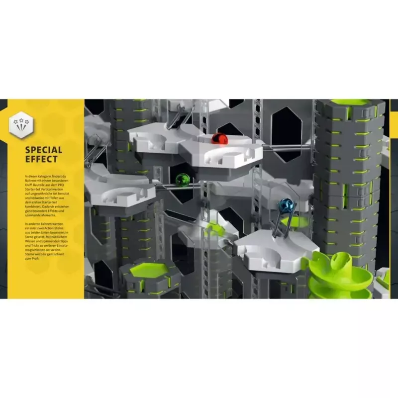 Livro de capa dura Ravensburger GraviTrax Pro — guia para fãs e profissionais (48973)