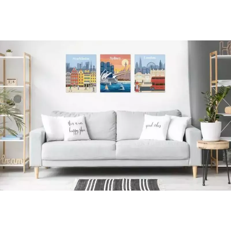 Conjunto de pintura Ravensburger CreArt Colorful Stockholm, modelo 23520