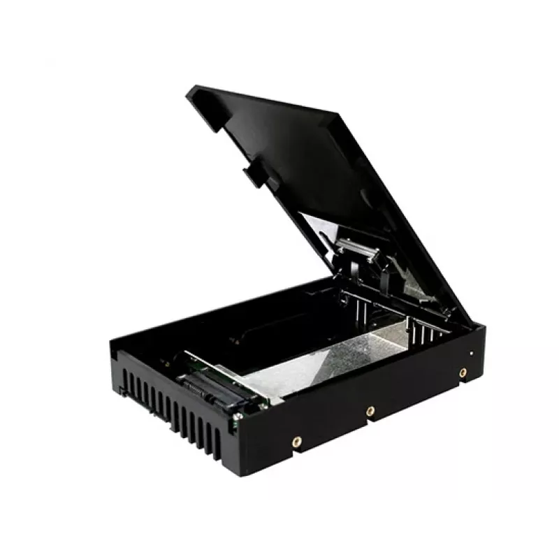ICY DOCK EZConvert Air Lite MB882SP-1S-3B adaptador de baia de unidade SATA de 2,5" para 3,5", preto