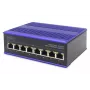 Switch Fast Ethernet Industrial 8 portas DIGITUS montagem em calha DIN, gama de temperatura alargada