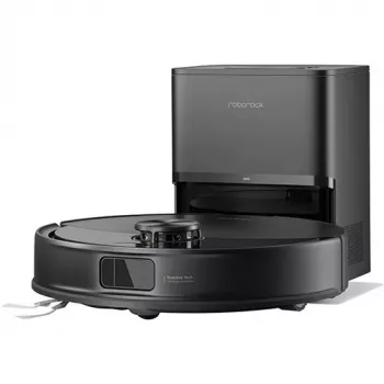 Robô aspirador Roborock Q10 VF+ preto — depósito de pó 0,5 l, autonomia 150 min, Li-Ion 5200 mAh, função de lavagem, estação de carregamento automática
