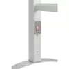 ProfiCare PC-EHW 3115 toalheiro elétrico, 125 W, montagem na parede ou independente, prateado