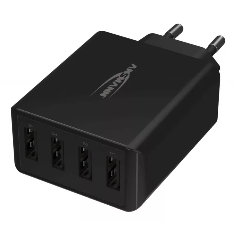 Carregador USB de parede ANSMANN 4 portas