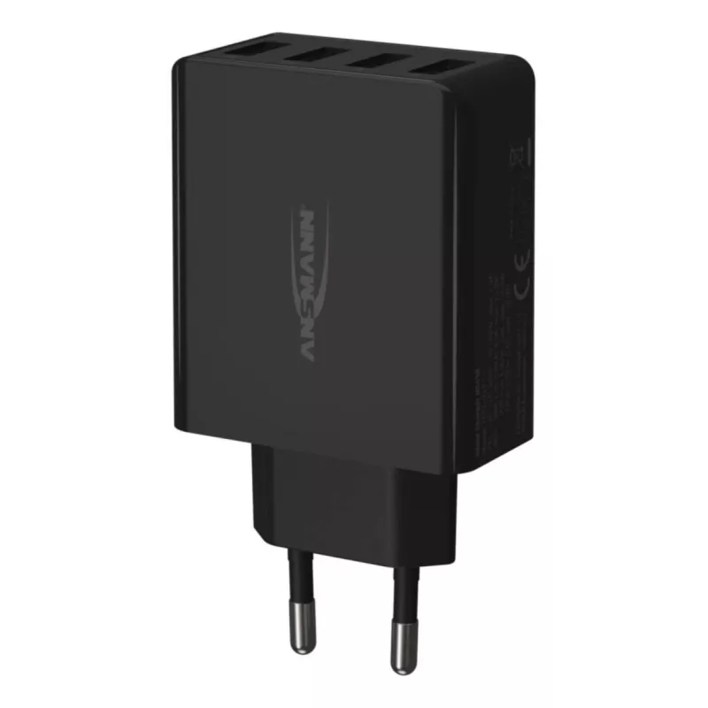 Carregador USB de parede ANSMANN 4 portas