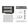 Icy Dock ExpressSlot Elite MB842M5P-B adaptador com 2 baías amovíveis para SSD M.2 NVMe, PCIe 5.0 x8