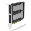 Icy Dock ExpressSlot Elite MB842M5P-B adaptador com 2 baías amovíveis para SSD M.2 NVMe, PCIe 5.0 x8