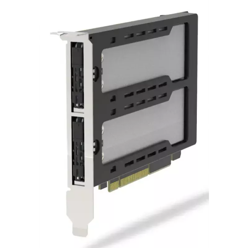 Icy Dock ExpressSlot Elite MB842M5P-B adaptador com 2 baías amovíveis para SSD M.2 NVMe, PCIe 5.0 x8