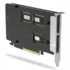 Icy Dock ExpressSlot Elite MB842M5P-B adaptador com 2 baías amovíveis para SSD M.2 NVMe, PCIe 5.0 x8