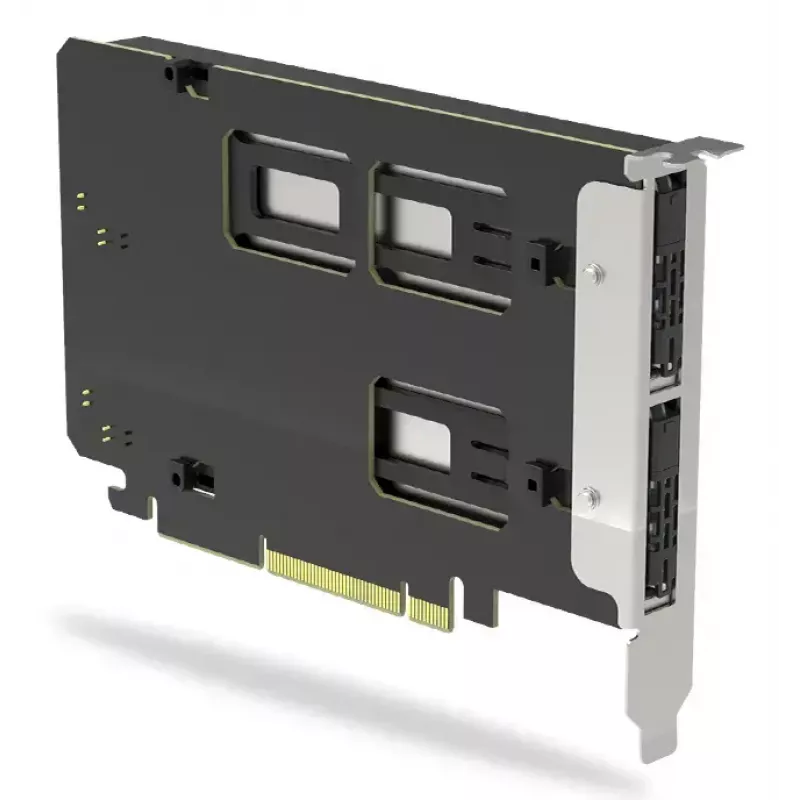 Icy Dock ExpressSlot Elite MB842M5P-B adaptador com 2 baías amovíveis para SSD M.2 NVMe, PCIe 5.0 x8