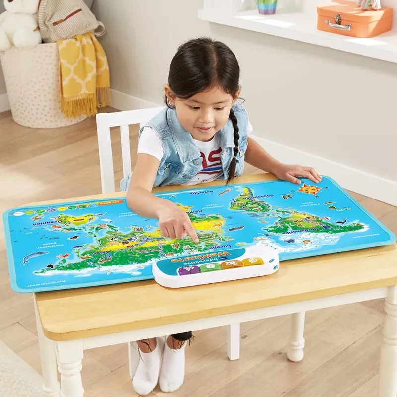 Mapa-múndi interativo VTech, 6 ano(s), com som, pilhas necessárias, AA, multicolor