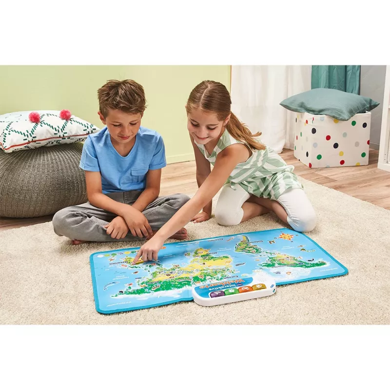 Mapa-múndi interativo VTech, 6 ano(s), com som, pilhas necessárias, AA, multicolor