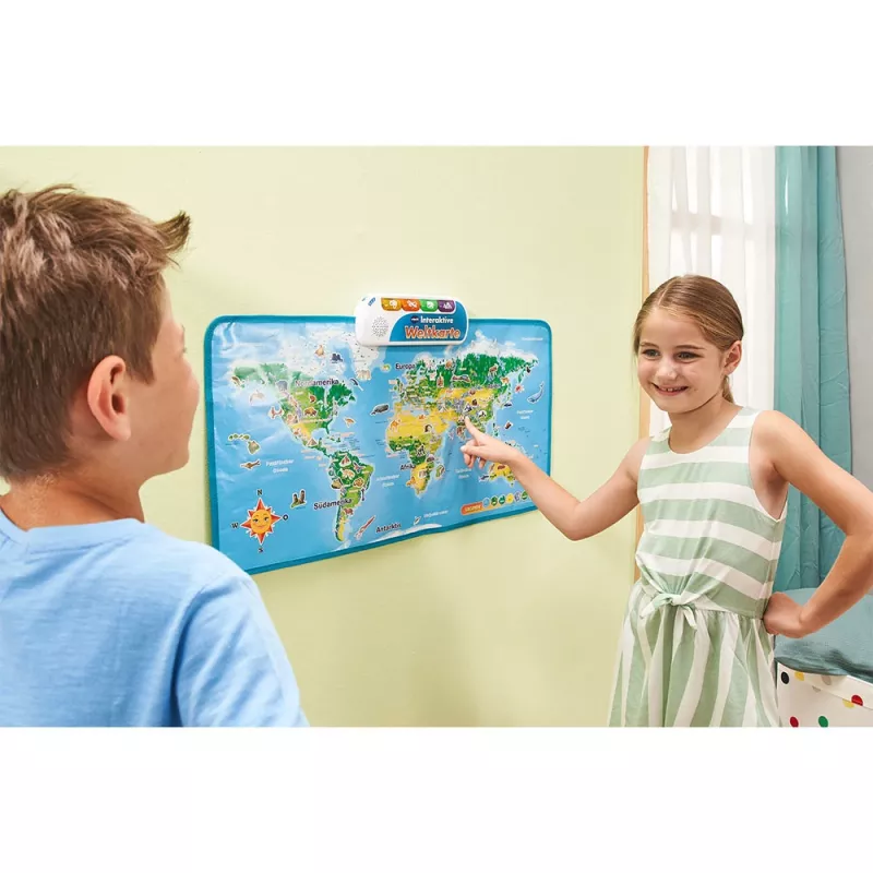 Mapa-múndi interativo VTech, 6 ano(s), com som, pilhas necessárias, AA, multicolor