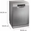 Máquina de lavar loiça Bosch Serie 6 SMS6ZCI16E de instalação livre 14 conjuntos