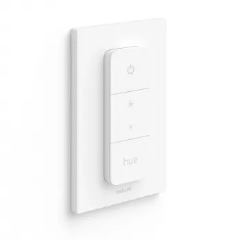 Interruptor de regulação Philips (modelo mais recente), dimmer e interruptor, IEEE 802.15.4, IP20, externo, botões, branco