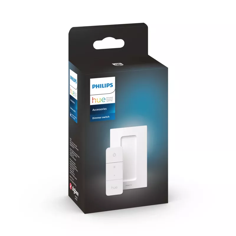 Interruptor de regulação Philips (modelo mais recente), dimmer e interruptor, IEEE 802.15.4, IP20, externo, botões, branco