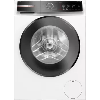 Bosch Serie 8 WGB244A40 máquina de lavar roupa de carga frontal, 9 kg, 1400 rpm, i-Dos, branco/preto